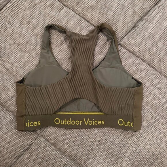 Outdoor Voices Olive Green Sports Bra - Picture 2 of 3